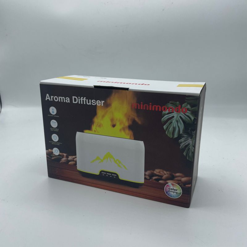 Himalaya Aroma Diffuser - USB-C - Fernbedienung - Flammeneffekt