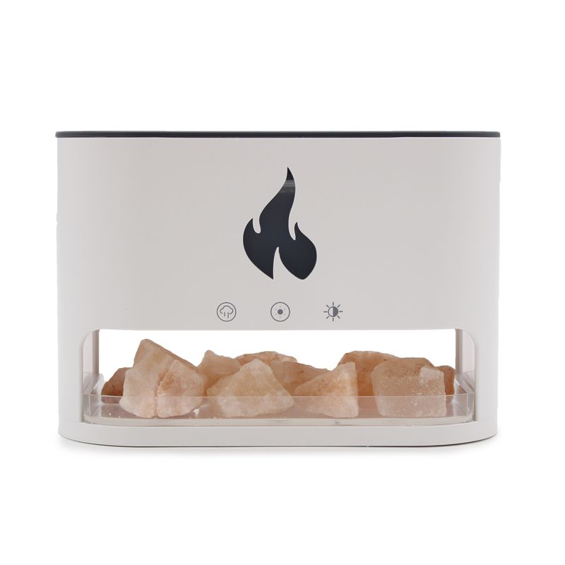 Blaze Aroma Diffuser – Himalaya-Salzkammer – USB-C – Flammeneffekt (Salz nicht enthalten)