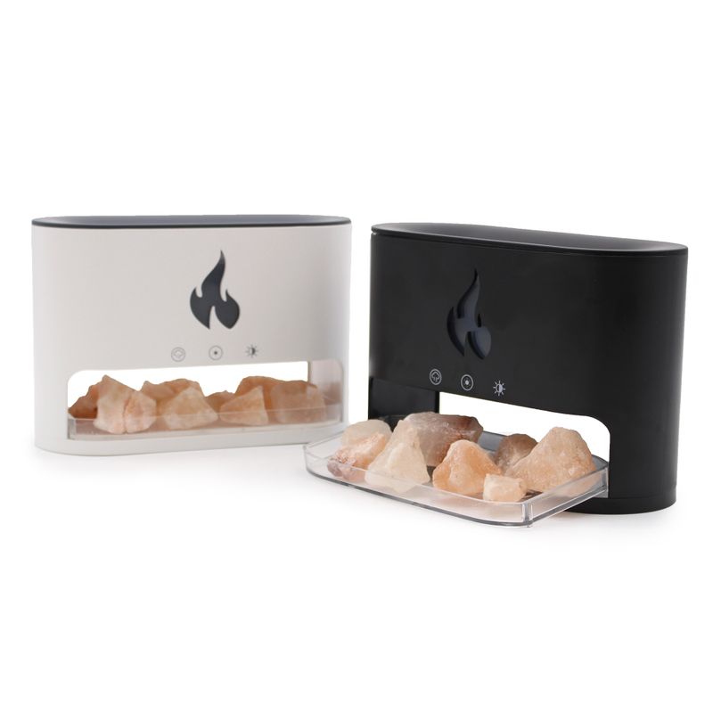 Blaze Aroma Diffuser – Himalaya-Salzkammer – USB-C – Flammeneffekt (Salz nicht enthalten)