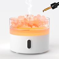 Himalaya-Salz-Aroma-Diffusor – Nachtlicht – USB-C – Flammeneffekt (Salz nicht enthalten)
