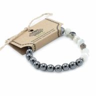 Facettiertes Edelsteinarmband - Magnetische Bergjade