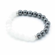 Facettiertes Edelsteinarmband - Magnetischer Bergquarz