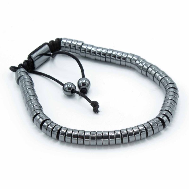 Magnetisches Hämatit Shamballa Armband - Kreise