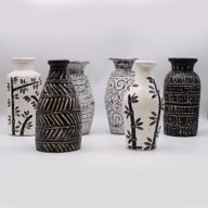 Griechische gerade Vase - Schokolade