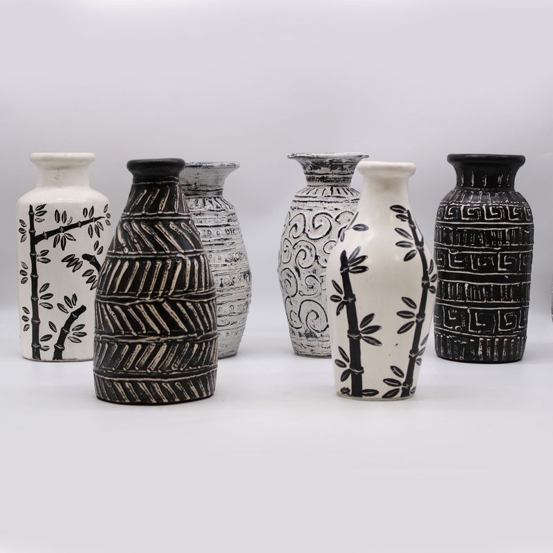 Griechische gerade Vase - Schokolade