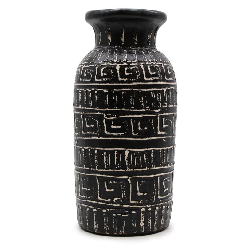Griechische gerade Vase - Schokolade
