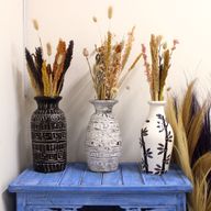 Vase in Form eines Bambusmotivs - Natur