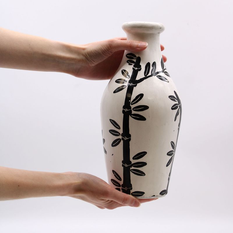 Vase in Form eines Bambusmotivs - Natur