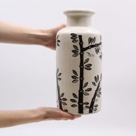 Vase in Form eines Bambusmotivs - Natur