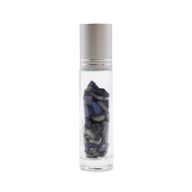 Edelstein-Rollerflasche für ätherische Öle – Sodalith – Silber Kappe