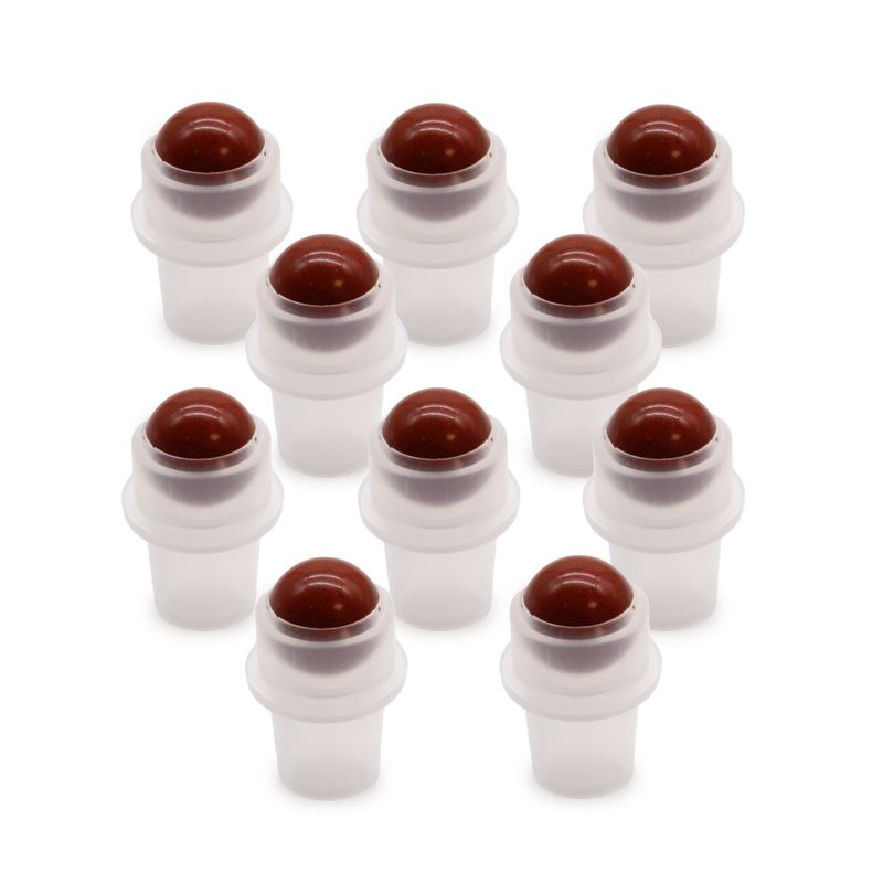 Edelstein-Rollspitze für 5-ml-Flasche – Roter Jaspis
