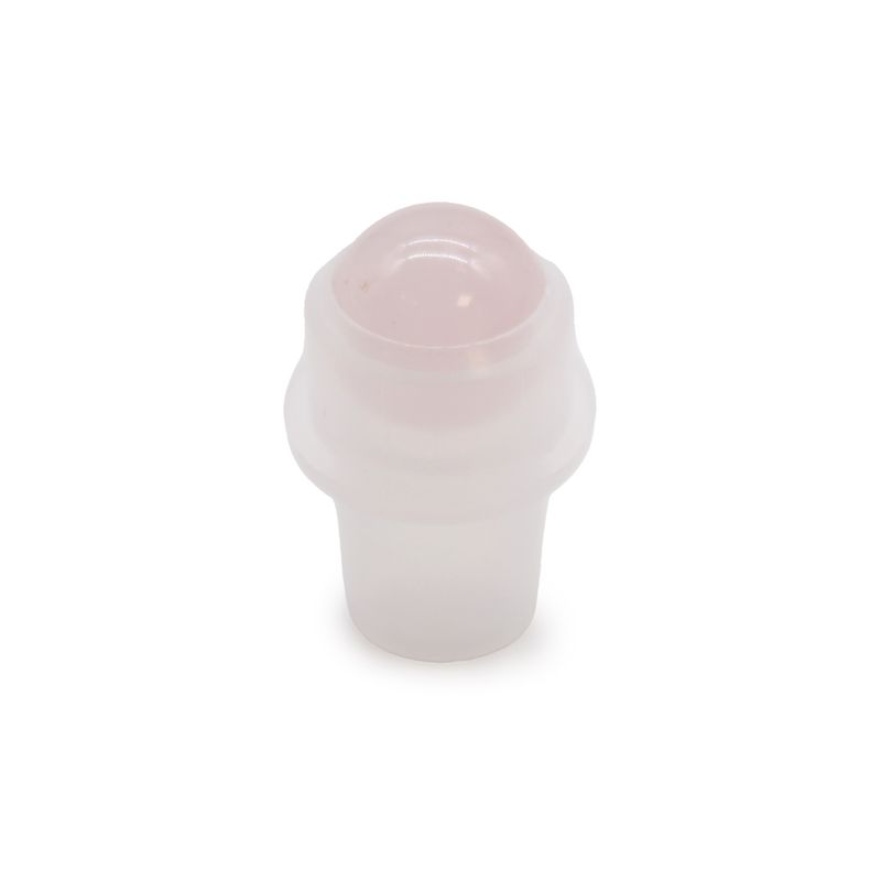 Edelstein-Rollspitze für 5-ml-Flasche – Rosenquarz