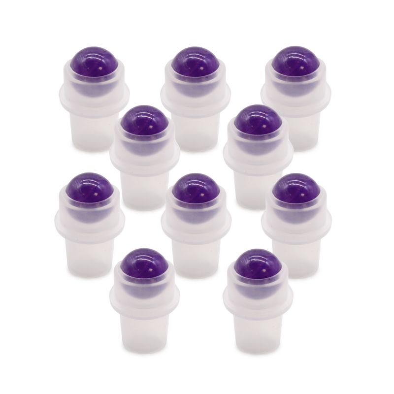Edelstein-Rollspitze für 5-ml-Flasche – Amethyst