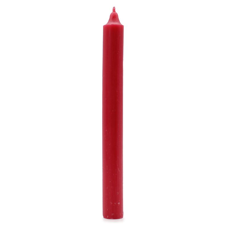 Bulk Einfarbige Tafelkerzen – Rustikales Rot – Packung mit 100
