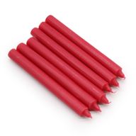 Bulk Einfarbige Tafelkerzen – Rustikales Rot – Packung mit 100