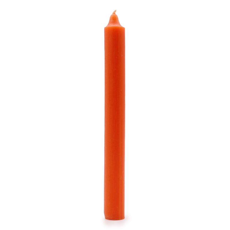 Bulk Einfarbige Tafelkerzen – Rustikales Orange – Packung mit 100