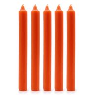 Bulk Einfarbige Tafelkerzen – Rustikales Orange – Packung mit 100