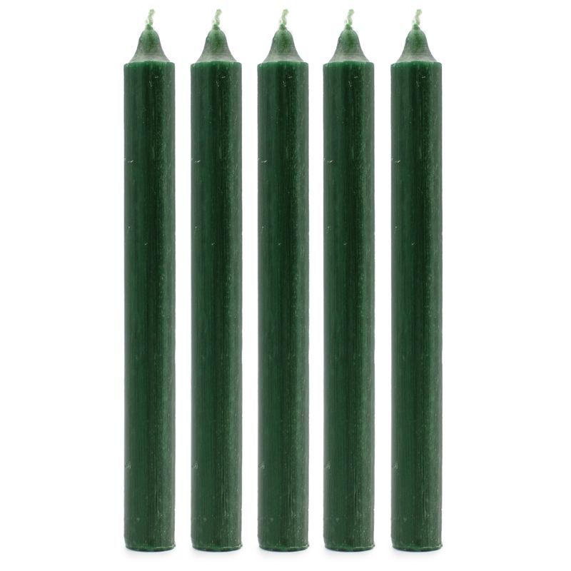 Bulk Einfarbige Tafelkerzen – Rustikal Holly Green – Packung mit 100