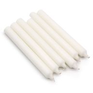 Bulk Einfarbige Tafelkerzen – Rustikales Weiß – Packung mit 100