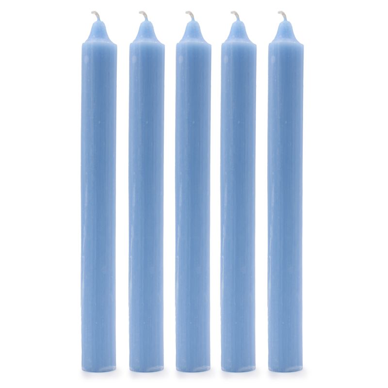 Bulk Einfarbige Tafelkerzen – Rustikales Meerblau – Packung mit 100
