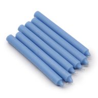 Bulk Einfarbige Tafelkerzen – Rustikales Meerblau – Packung mit 100