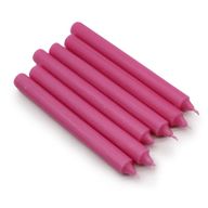 Bulk Einfarbige Tafelkerzen – Rustikales Tiefrosa – Packung mit 100