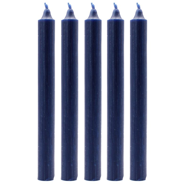 Bulk Einfarbige Tafelkerzen – Rustikales Marineblau – Packung mit 100