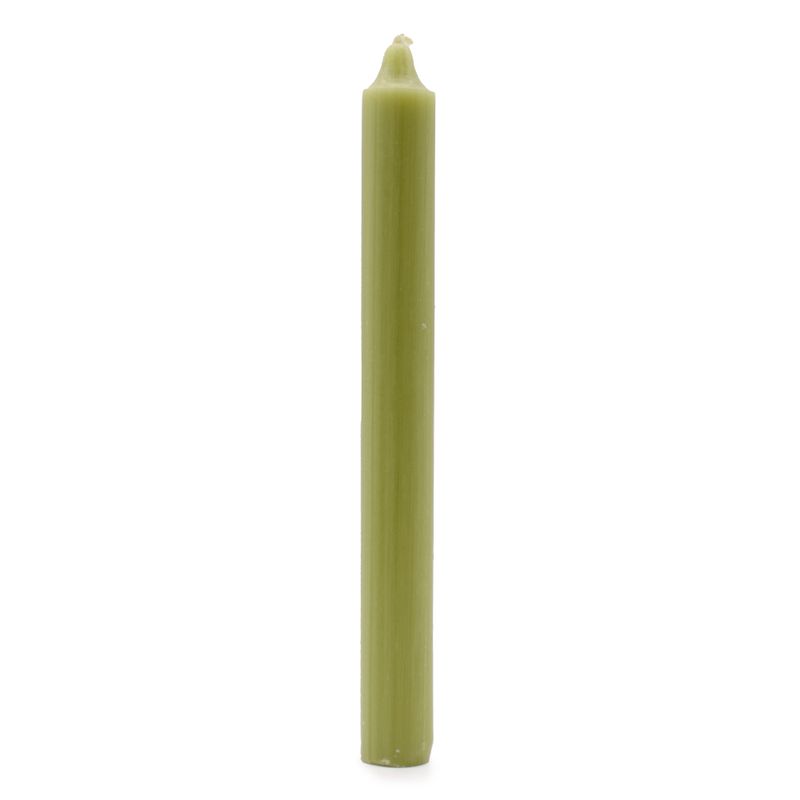 Bulk Einfarbige Tafelkerzen – Rustikale Olive – Packung mit 100