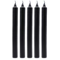 Bulk Einfarbige Tafelkerzen – Rustikales Schwarz – Packung mit 100