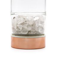 Kristallglas-Tee-Ei-Flasche – Roségold – Bergquarz