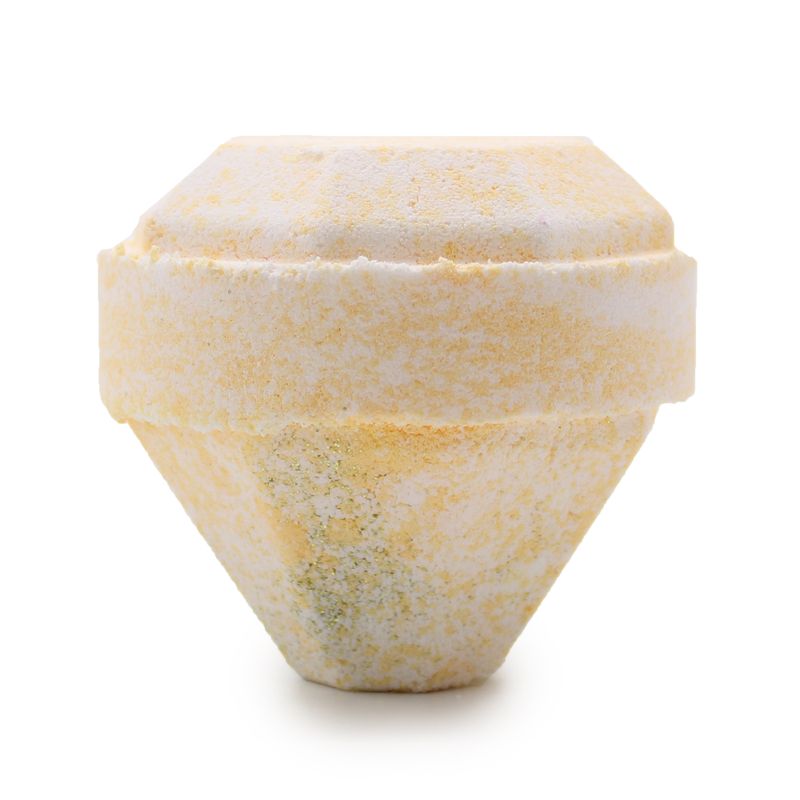 Edelstein-Badebombe - Weiß & Gold