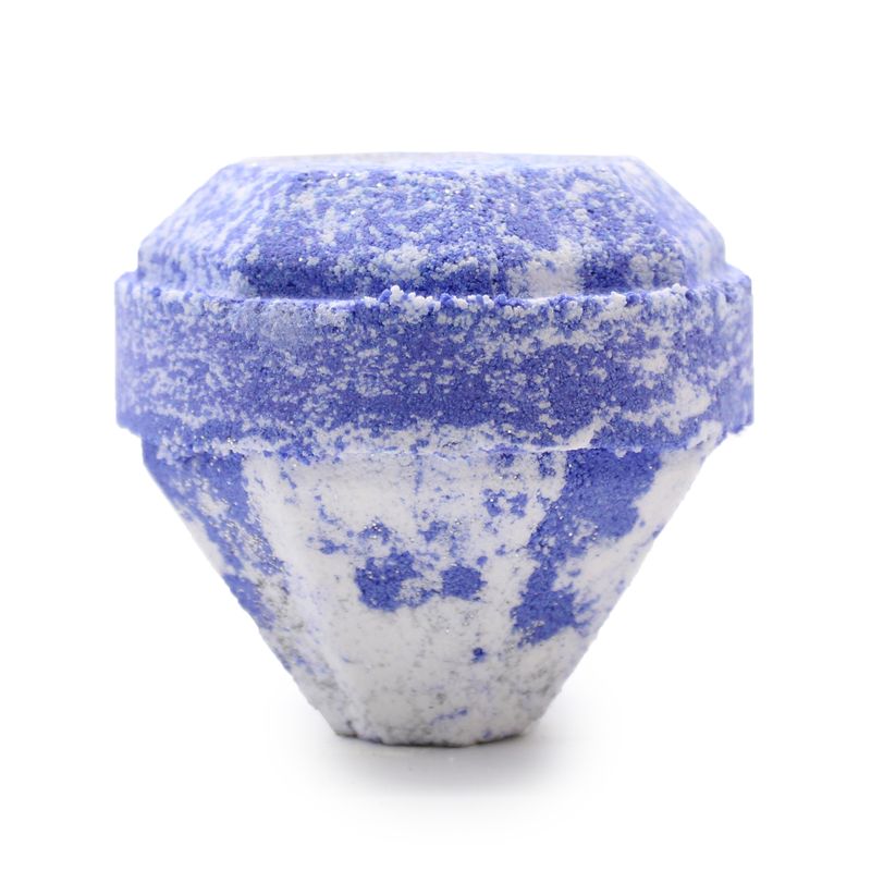 Edelstein-Badebombe – Weiß und Blau
