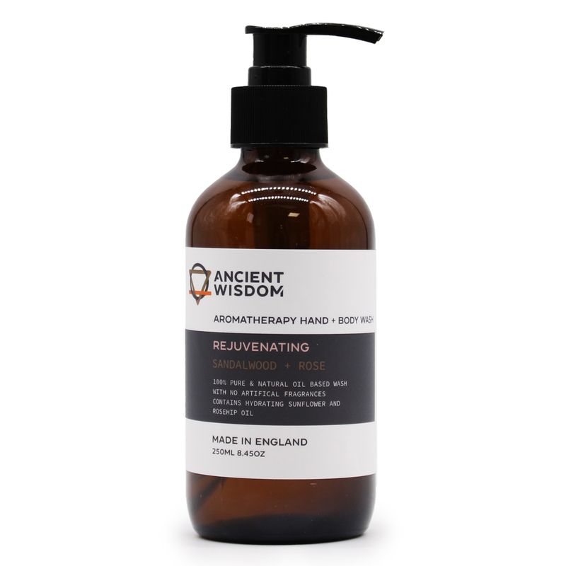 Sandelholz & Rose Hand- und Körperwaschmittel 250ml