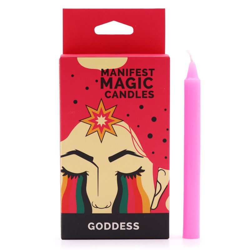 Manifest-Magiekerzen (12er-Pack) – Rosa
