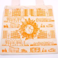 Große Baumwoll-Einkaufstasche – 38 x 42 cm – City Life – 10 oz