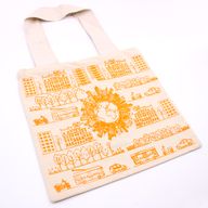 Große Baumwoll-Einkaufstasche – 38 x 42 cm – City Life – 10 oz