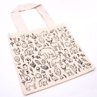 Große Baumwoll-Einkaufstasche – 38 x 42 cm – Forest Life – 10 oz