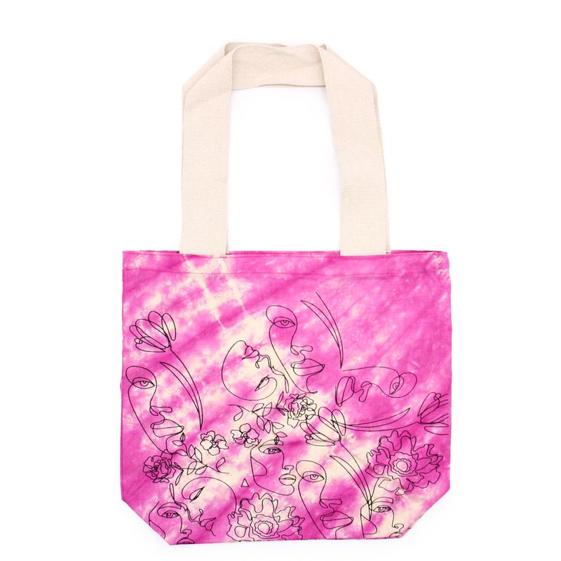 Batik-Baumwollbeutel (6 Unzen) – 38 x 42 x 12 cm – hübsches Gesicht – Magento – natürlicher Griff