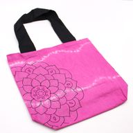 Batik-Baumwollbeutel (6oz) - 38x42x12cm - Mandela - Magento - Schwarzer Griff
