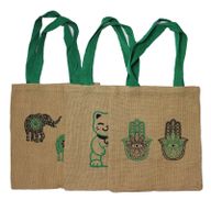 Große Jute-Einkaufstasche – 2 verschiedene Designs