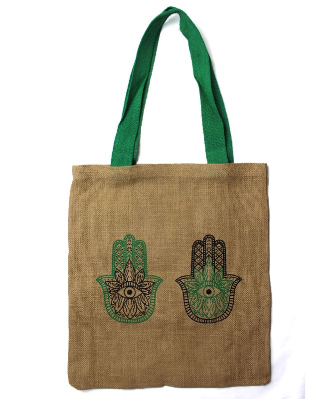 Große Jute-Einkaufstasche – 2 verschiedene Designs