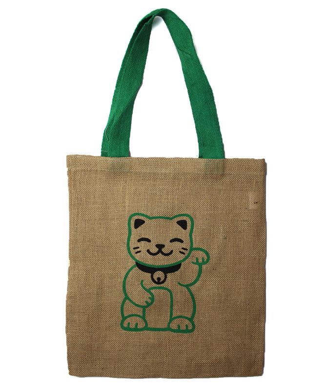 Große Jute-Einkaufstasche – 2 verschiedene Designs