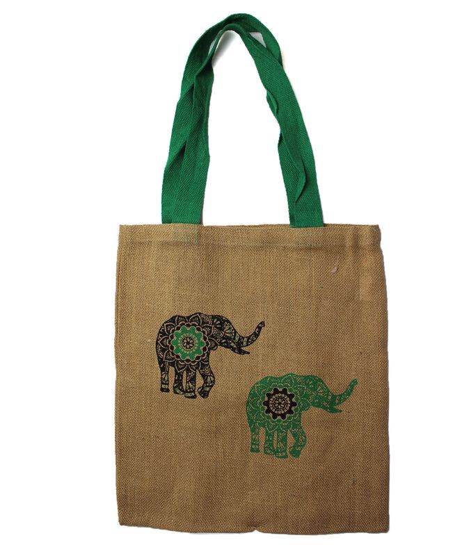 Große Jute-Einkaufstasche – 2 verschiedene Designs