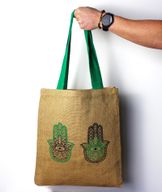 Große Jute-Einkaufstasche – 2 verschiedene Designs