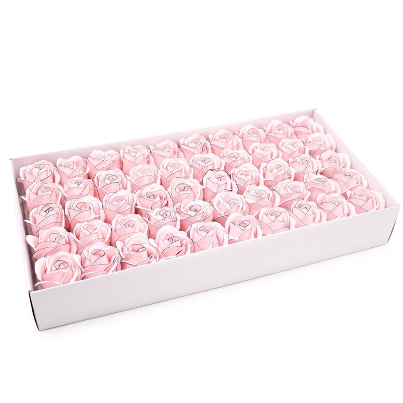 Seifenblumen zum Basteln – Med Rose – Rosa mit schwarzem Rand