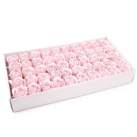 Seifenblumen zum Basteln – Med Rose – Rosa mit schwarzem Rand