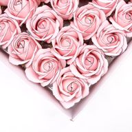 Seifenblumen zum Basteln – Med Rose – Rosa mit schwarzem Rand