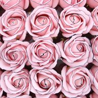 Seifenblumen zum Basteln – Med Rose – Rosa mit schwarzem Rand