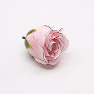 Seifenblumen zum Basteln – Med Rose – Rosa mit schwarzem Rand
