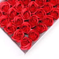 Seifenblumen zum Basteln – Med Rose – Rot mit schwarzem Rand